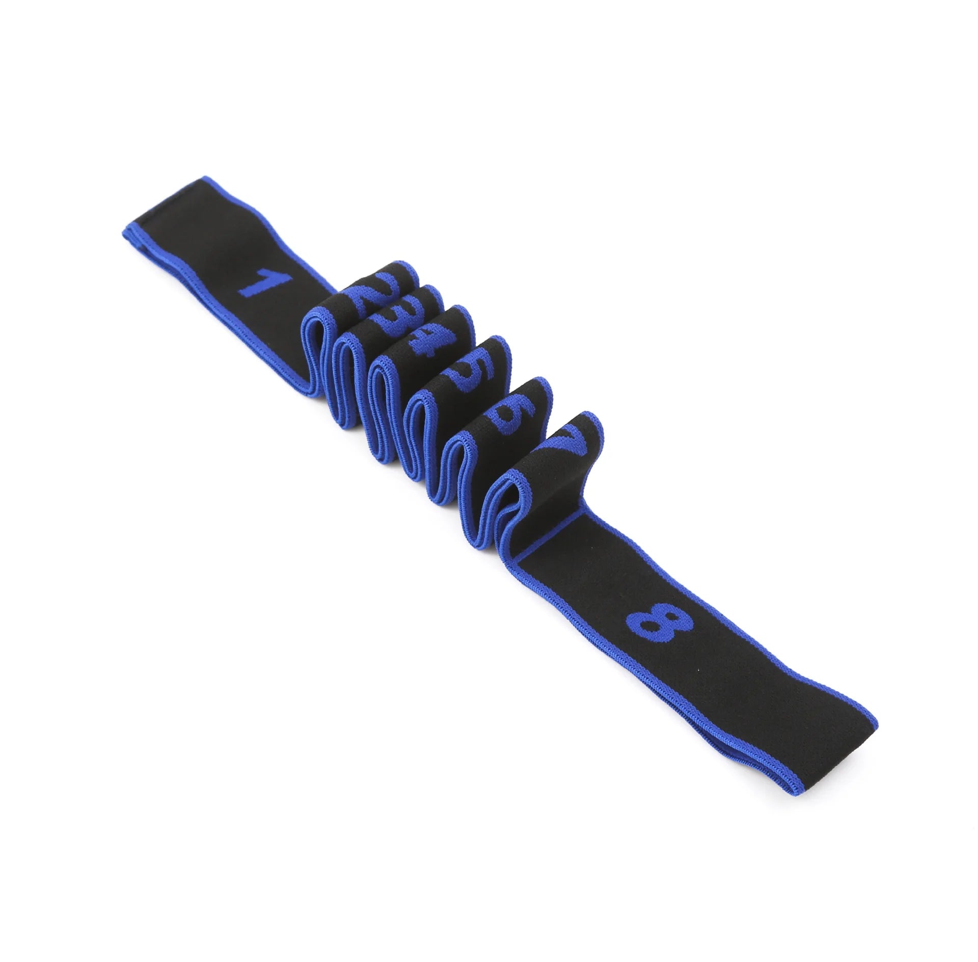 Yoga Pull Strap Belt Girl Elastic Latin Dance Stretching Band Loop Yoga Pilates GYM Fitness Exercise Resistance Band with Number
