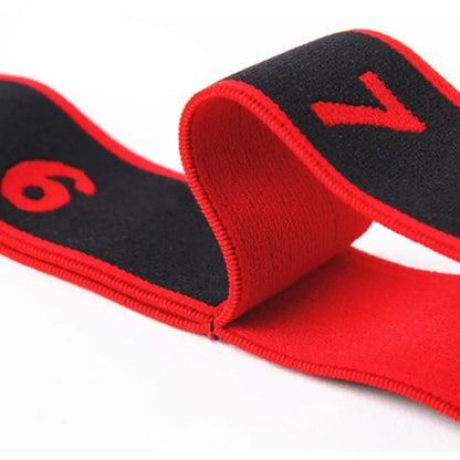 Yoga Pull Strap Belt Girl Elastic Latin Dance Stretching Band Loop Yoga Pilates GYM Fitness Exercise Resistance Band with Number