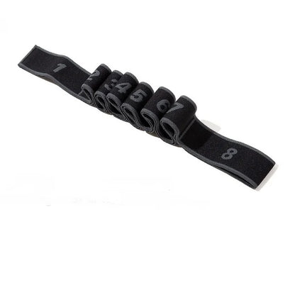 Yoga Pull Strap Belt Girl Elastic Latin Dance Stretching Band Loop Yoga Pilates GYM Fitness Exercise Resistance Band with Number